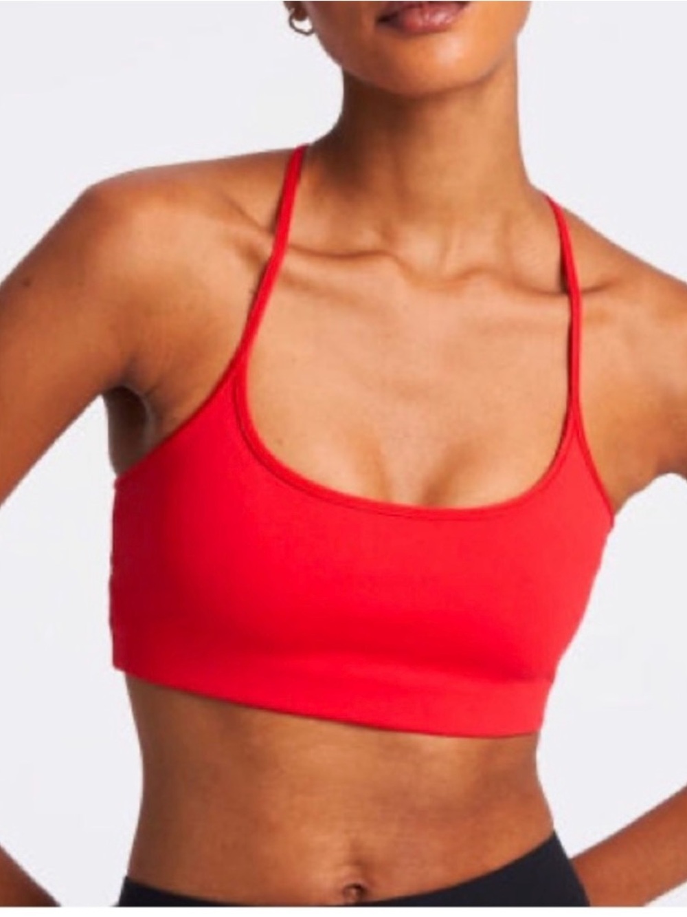 ALL ACCESS Red Double-Strap Sports Bralette